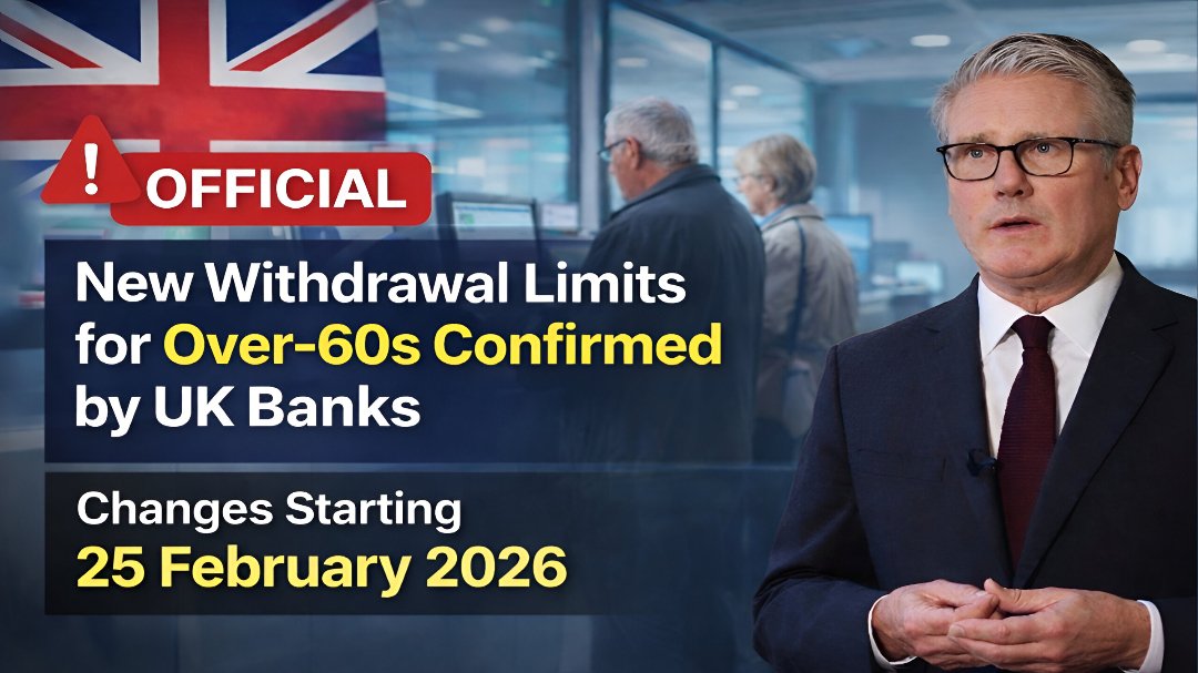 Official: New Withdrawal Limits for Over-60s Confirmed by UK Banks